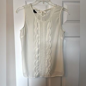 Talbots Off White Shell
